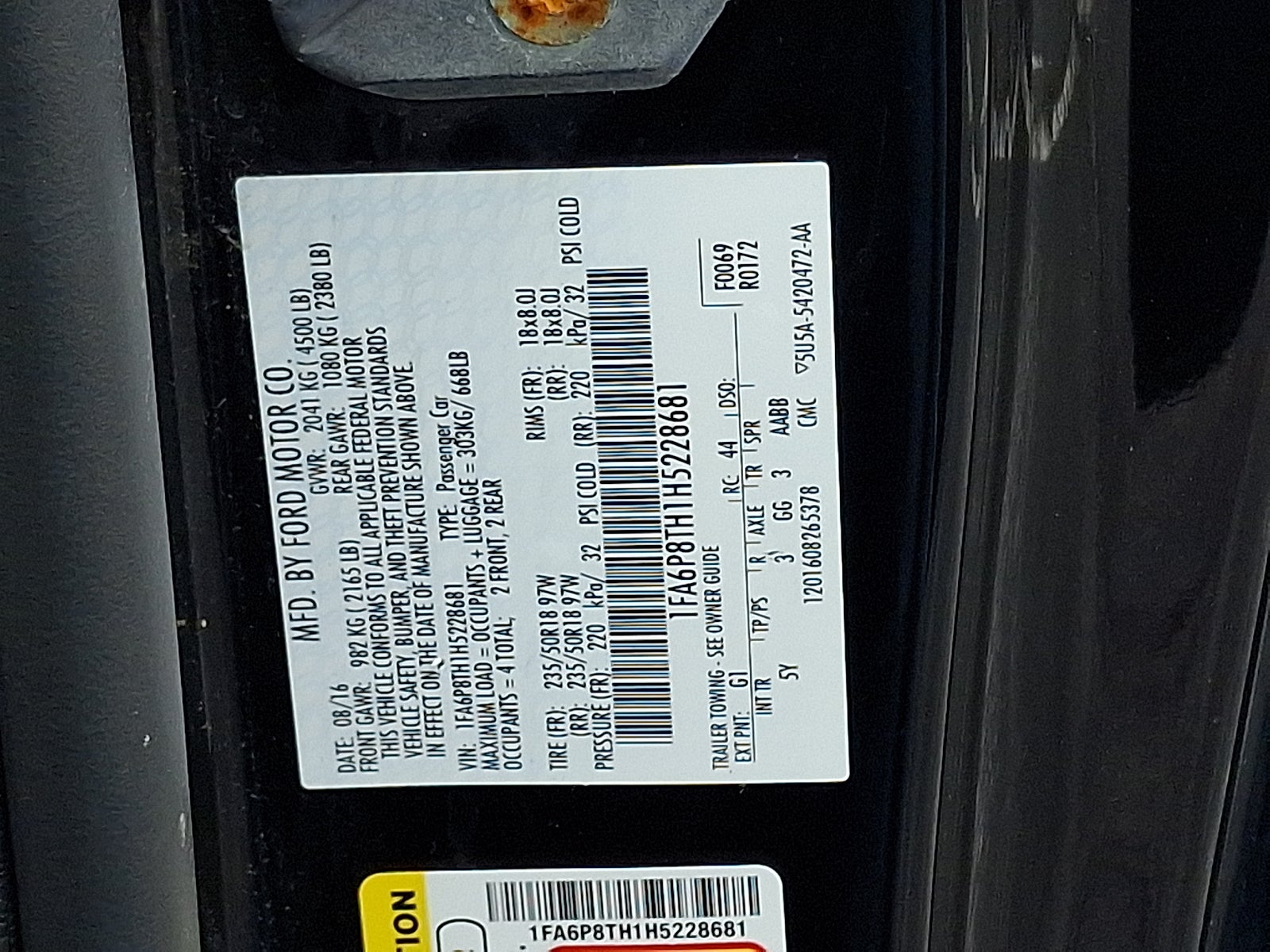 2017 Ford Mustang EcoBoost