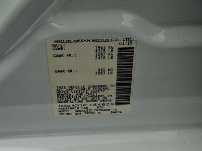 2019 Nissan Altima 2.5 SR