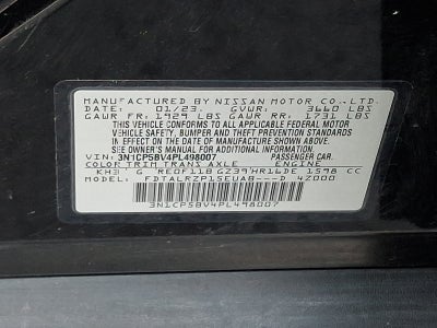 2023 Nissan Kicks S Xtronic CVT