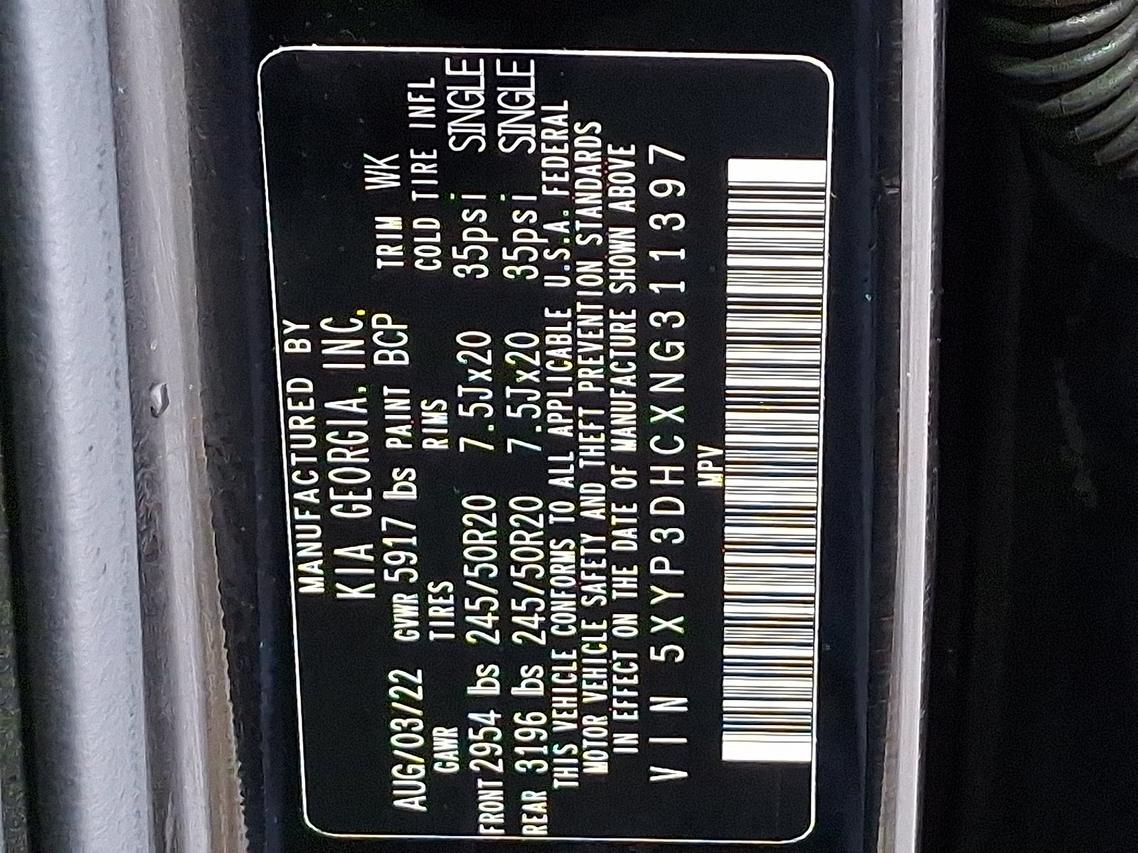 2022 Kia Telluride EX