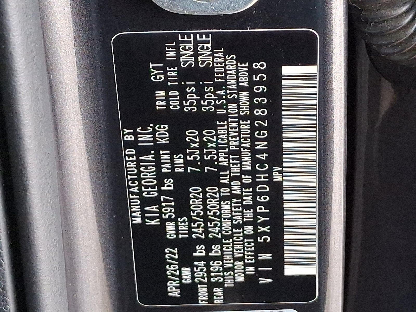 2022 Kia Telluride S