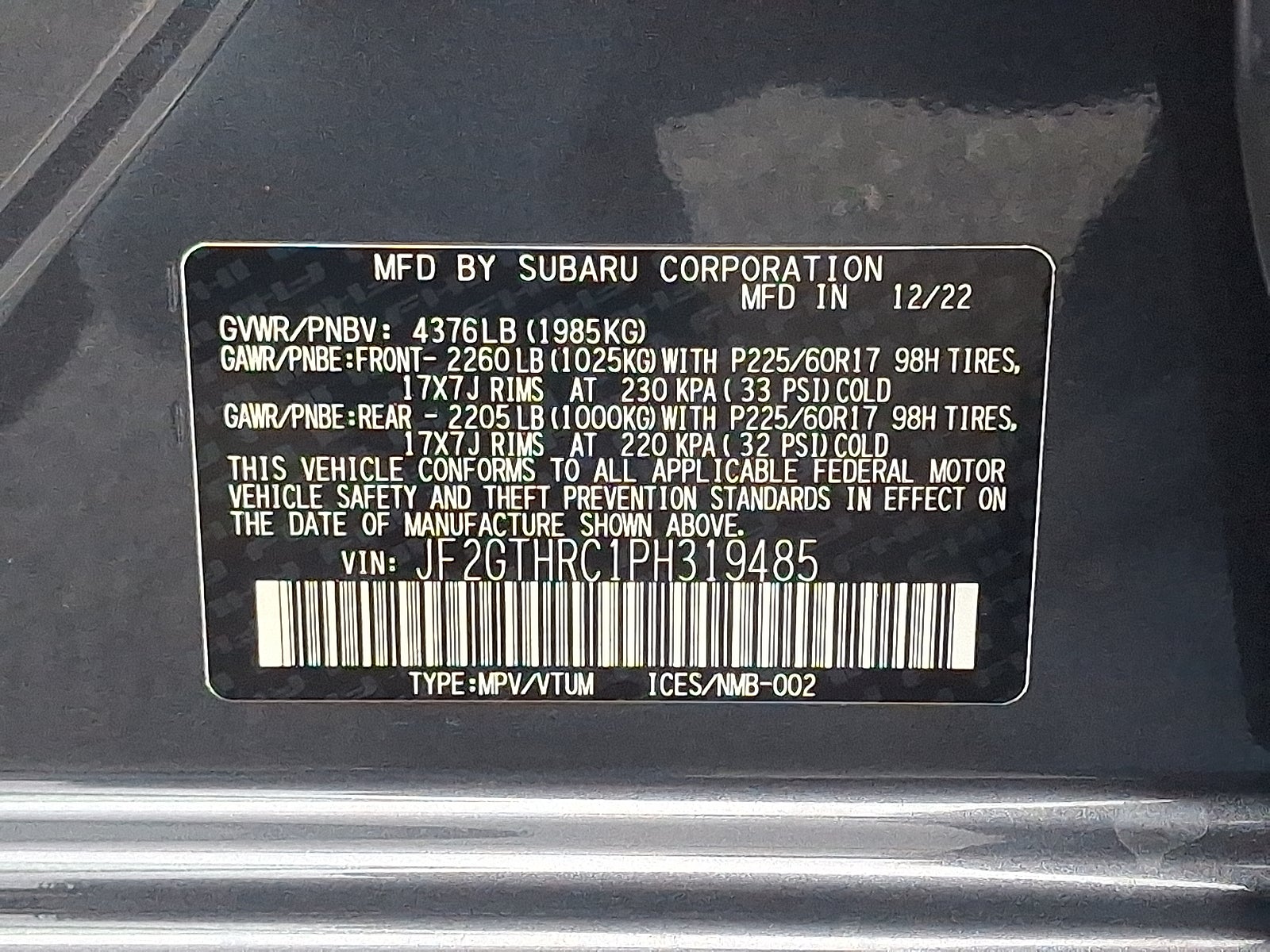 2023 Subaru Crosstrek Sport