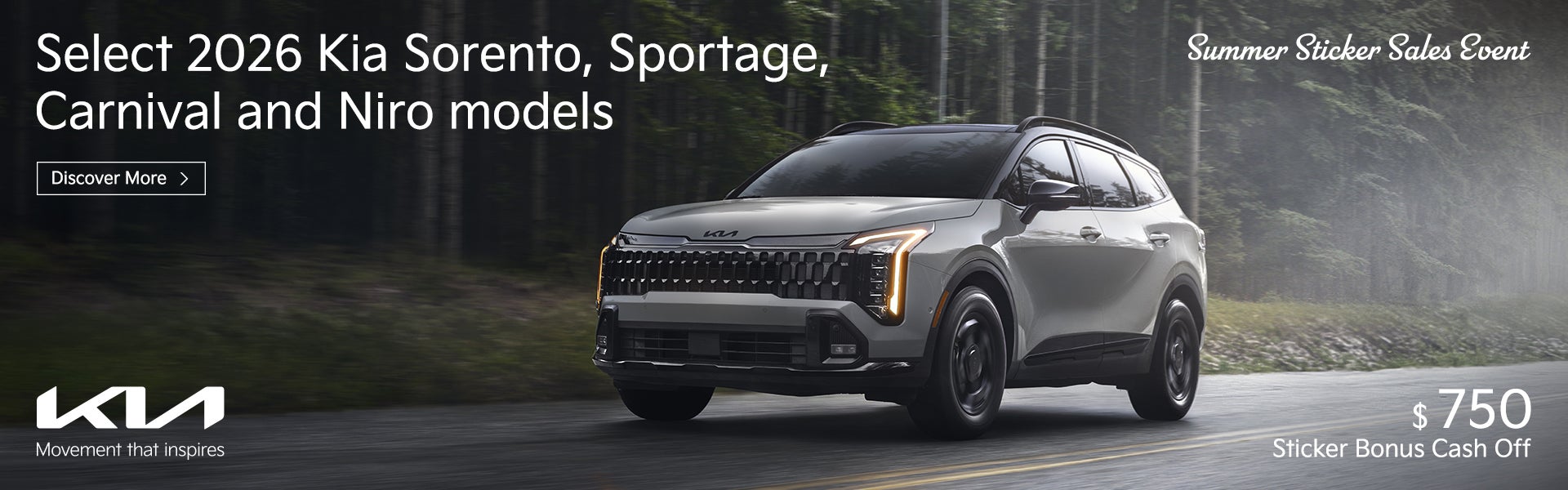 Select 2026 Kia Models